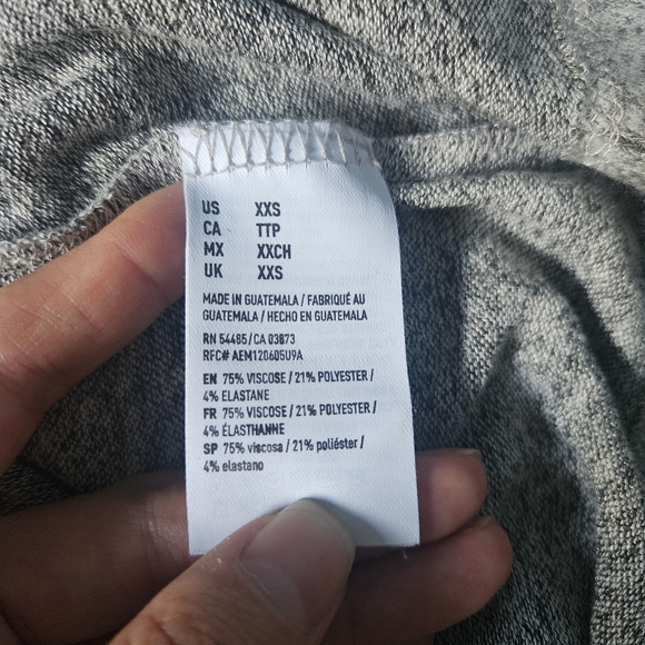 AMERICAN EAGLE Soft n Sexy Plush Grey Turtleneck Sweater Dress XXS NWT AE - Picture 7 of 8